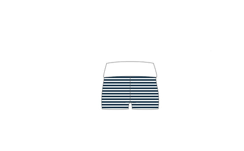 H3G-0772-Jacksonville University-alpha delta pi-FOLD OVER SHORTS WITH WHITE WAISTBAND