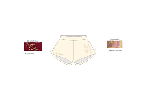 IN-0848-University of California Los Angeles-Kappa Delta-Booty Shorts