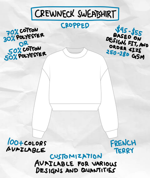 CROPPED CREWNECK