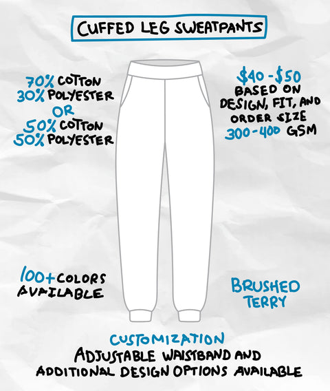 CUFFED LEG SWEATPANTS