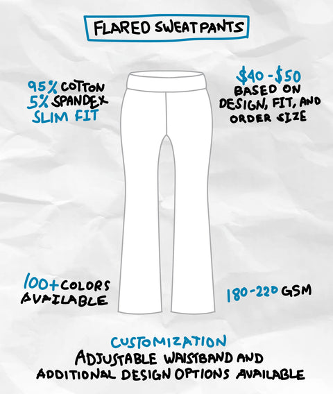 FLARED SWEATPANTS
