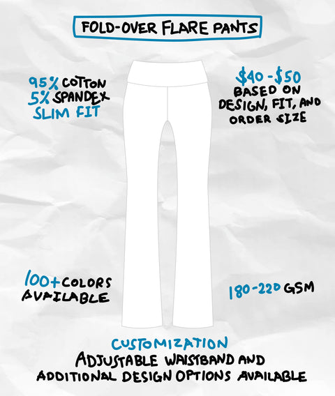 FOLD-OVER FLARE PANTS