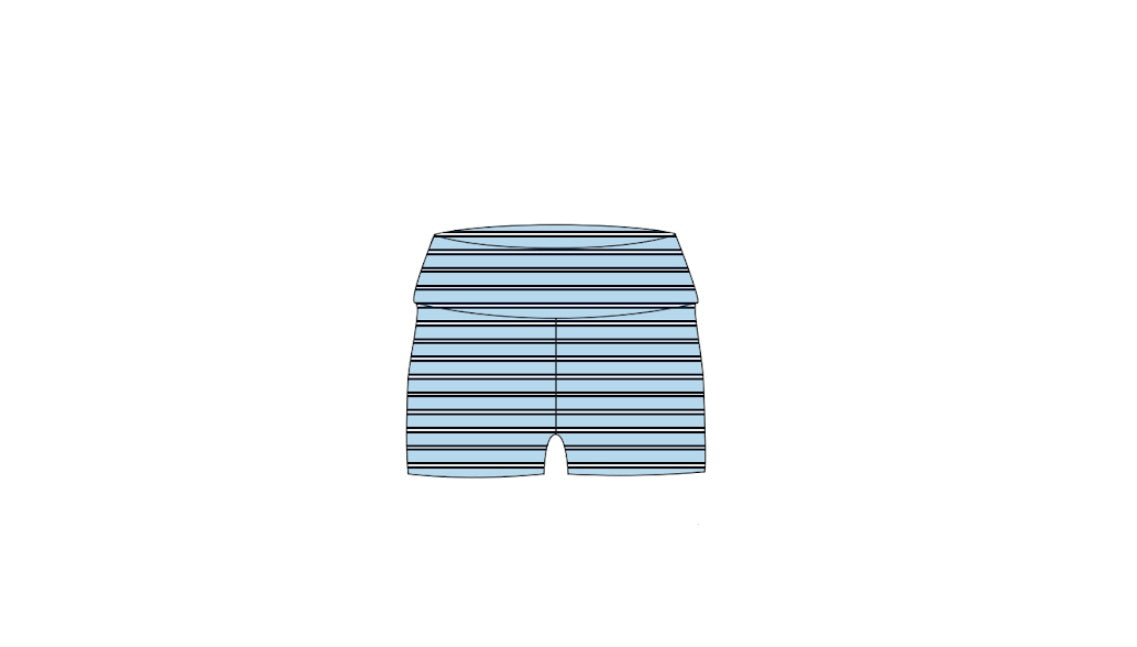 IN-0860-University of Rhode Isaland-Sigma Delta Tau- Fold over shorts
