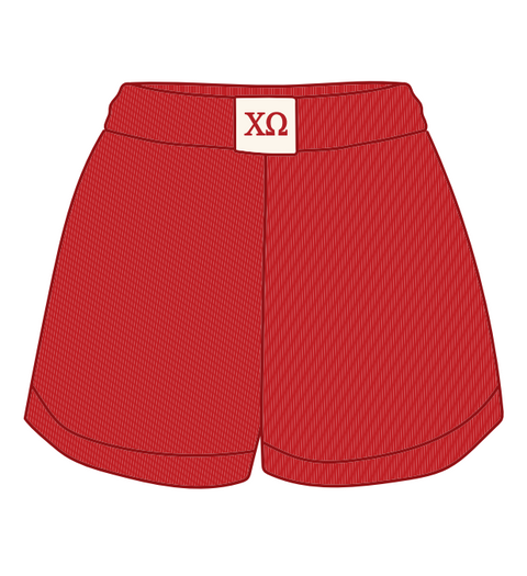 HG-0388 - Sacred Heart University - Chi Omega Red Boxer Shorts