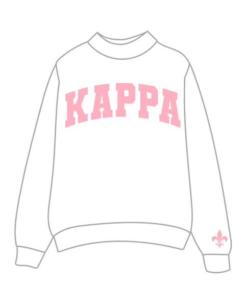 HG-0393 - University of Florida - Kappa Kappa Gamma White Mockneck