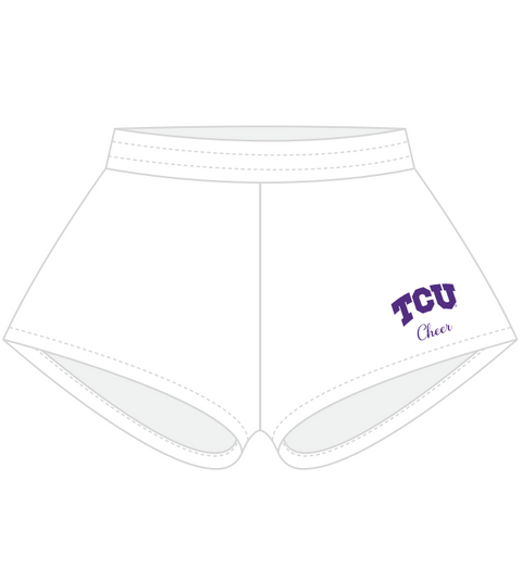 HG-0404 - Texas Christian University - Cheer White Shorts