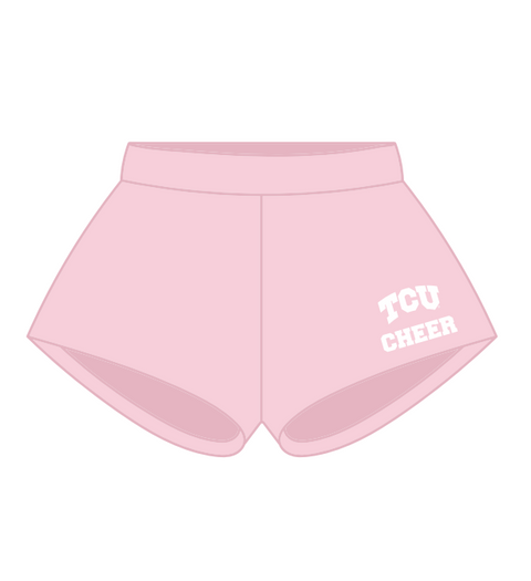 HG-0404 - Texas Christian University - Cheer Light Pink Shorts