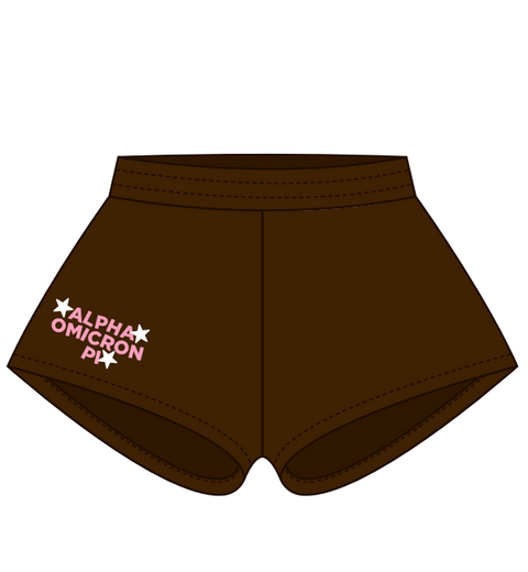 HG-0423 Austin Peay State University Alpha Omicron Pi Brown Shorts