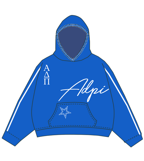 HG-0468 Missouri State University Alpha Delta Pi Royal Blue Hoodie