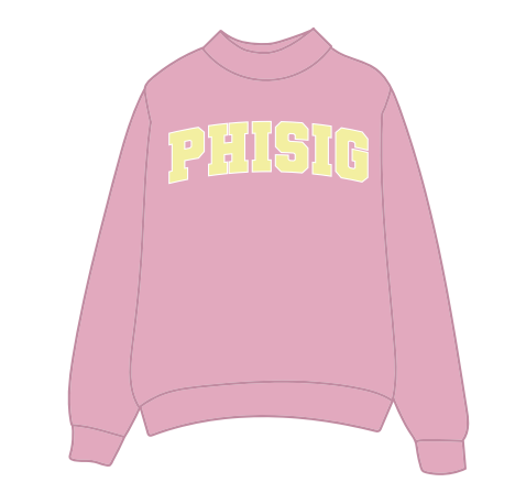 HG-0482 - Illinois State University - Phi Sigma Sigma Pink Mockneck