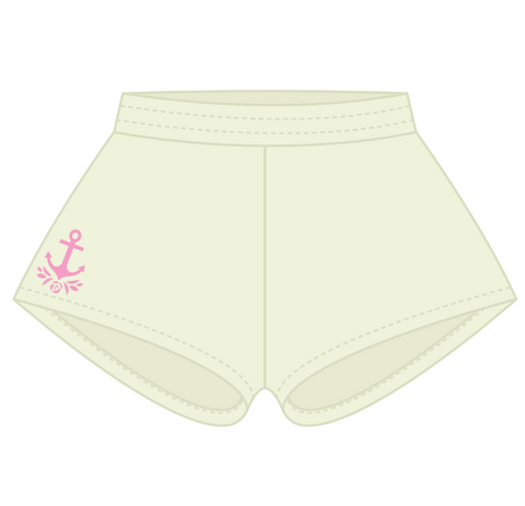 HG 0233-West Virginia University - Delta Gamma  Pale Yellow Shorts
