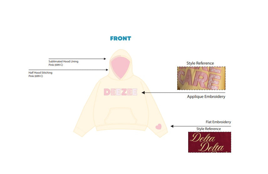 H3G-1065-Bryant University-Delta Zeta-HOODIE
