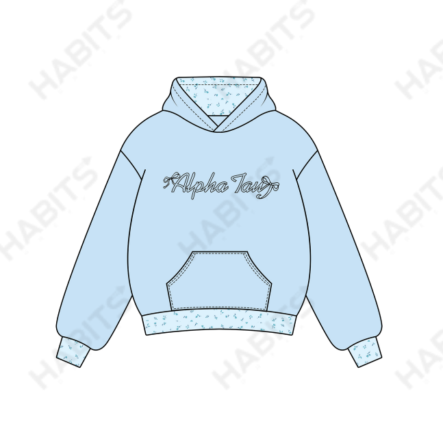 Alpha Sigma Tau Screen Printed Hoodie