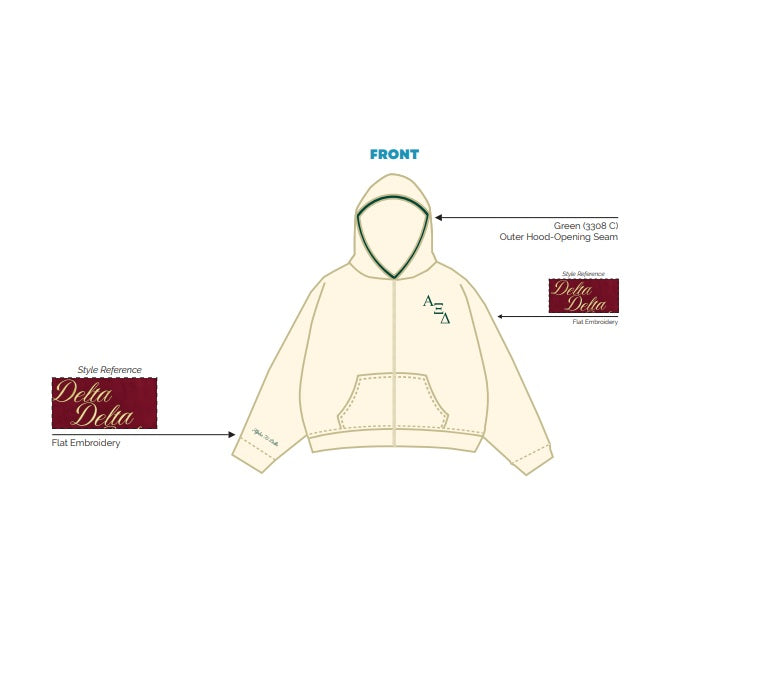 H3G-1972-University of South Carolina-Alpha Xi Delta (AXID)-HOODIE