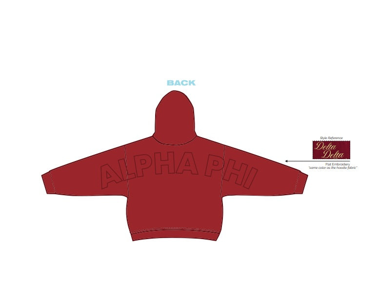 H3G-2039-Creighton University-Alpha phi-HOODIE