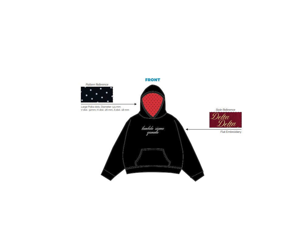 H3G-0741-University of Oregon-Lambda Sigma Gamma Sorority Incorporated-Hoodie