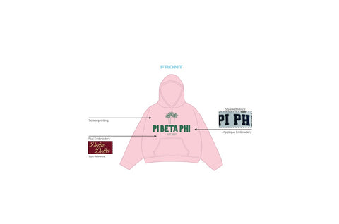 H3G-0907-Michigan State University-Pi Beta Phi-HOODIE
