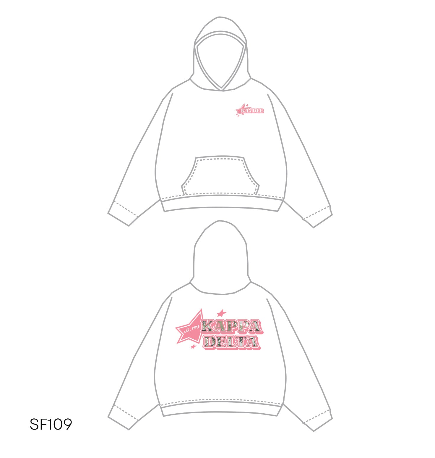 SF019 White Hoodie