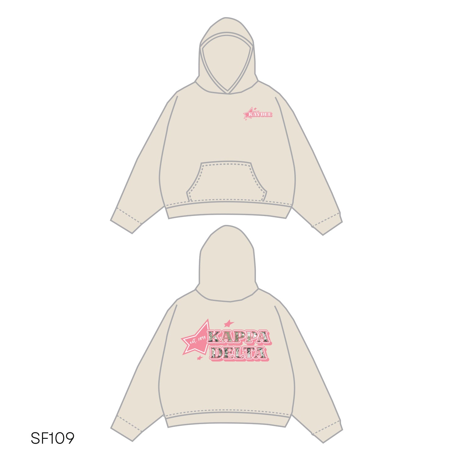 SF019 Tan Hoodie