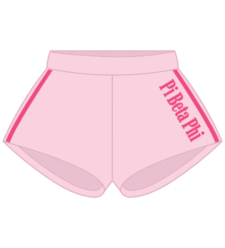 Creighton University - Pi Beta Phi Light Pink  Shorts