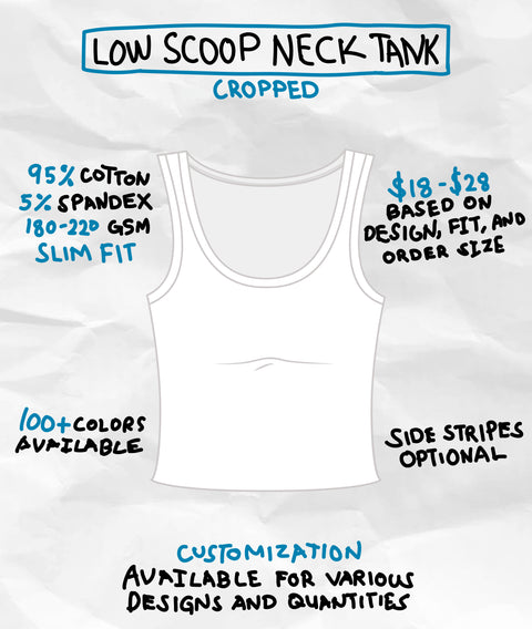 LOW SCOOP NECK TANK (CROPPED)
