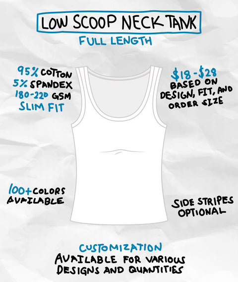 LOW SCOOP NECK TANK (FULL LENGTH)