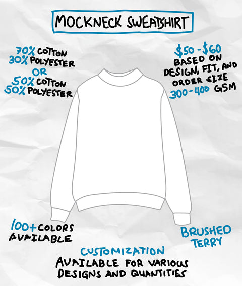 MOCKNECK SWEATSHIRT