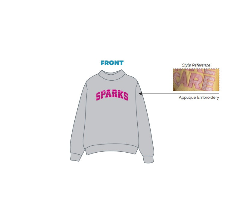 H3G-2252-University of Pennsylvania-Sparks Dance Company-MOCKNECK SWEATSHIRT