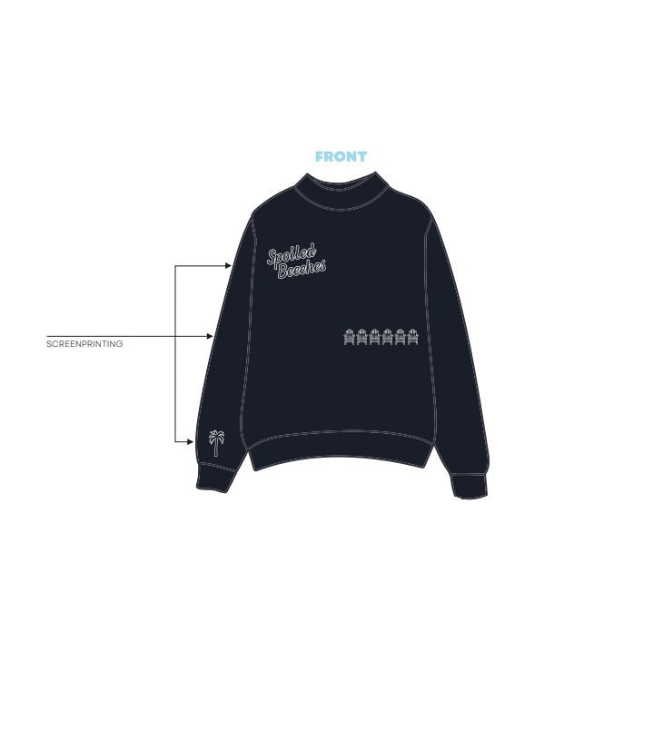 H3G-2975-Miami University-Kappa Kappa Gamma-MOCKNECK SWEATSHIRT