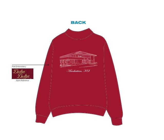 H3G-2022-Kansas State University-Kappa Alpha Theta-MOCKNECK SWEATSHIRT
