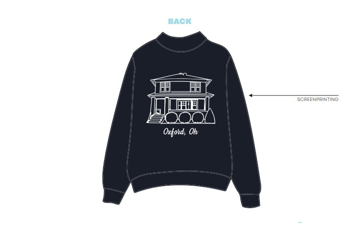 H3G-2975-Miami University-Kappa Kappa Gamma-MOCKNECK SWEATSHIRT