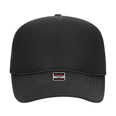 Otto Cap 5 Panel Mid Profile Mesh Back Trucker Hat