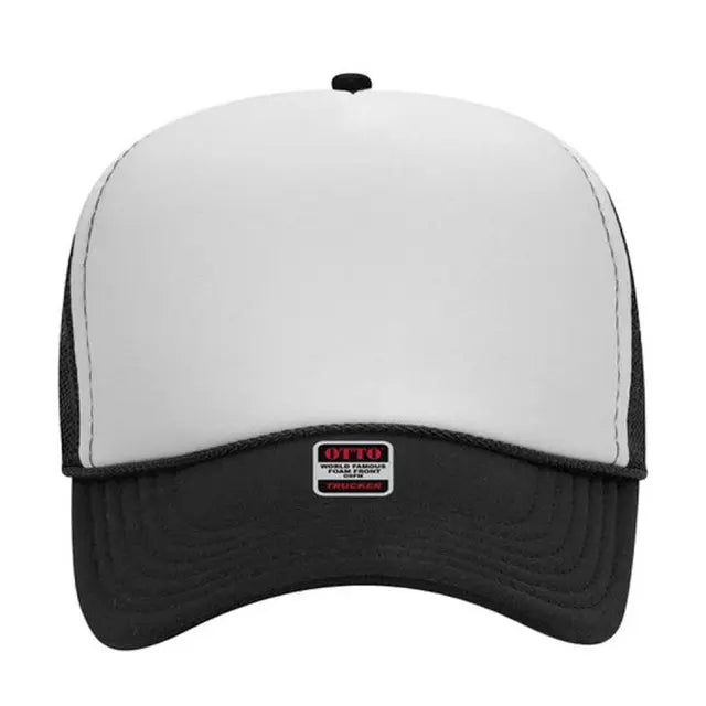 Otto Cap 5 Panel Mid Profile Mesh Back Trucker Hat