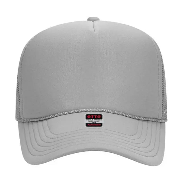 Otto Cap 5 Panel Mid Profile Mesh Back Trucker Hat