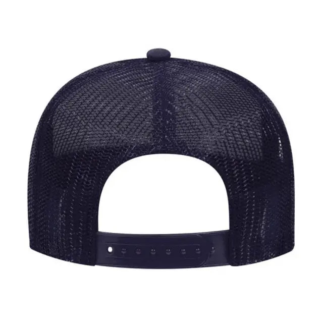 Otto Cap 5 Panel Mid Profile Mesh Back Trucker Hat