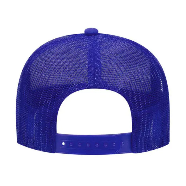 Otto Cap 5 Panel Mid Profile Mesh Back Trucker Hat