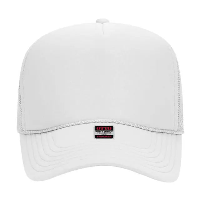 Otto Cap 5 Panel Mid Profile Mesh Back Trucker Hat