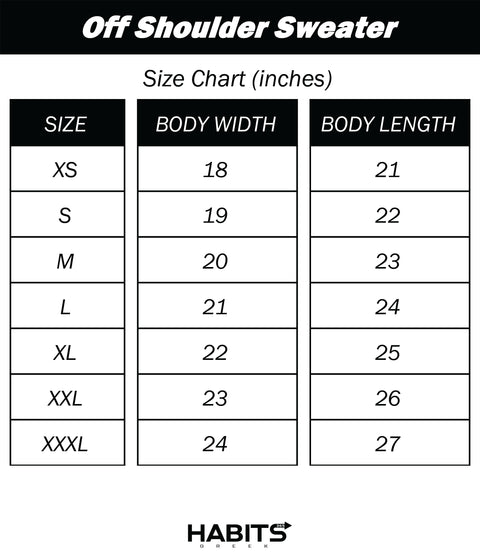 HG-1923 - University of Tennessee - Alpha Chi Omega - OFF SHOULDER SWEATER