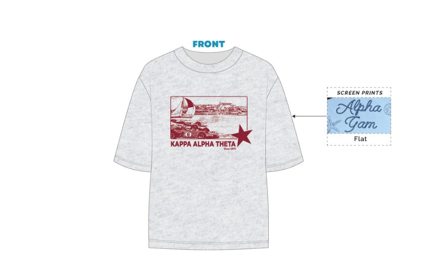 H3G-1402-Ohio State University-Kappa Alpha Theta-Oversized Tee