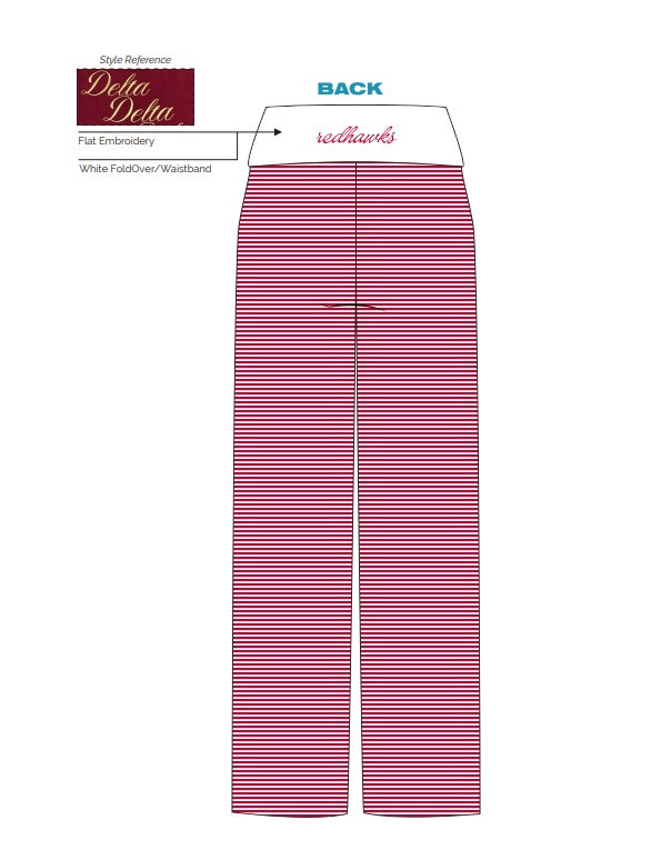 H3G-1741-Miami University-Miami Ice Skating Club-FOLD-OVER WIDE LEG PANTS