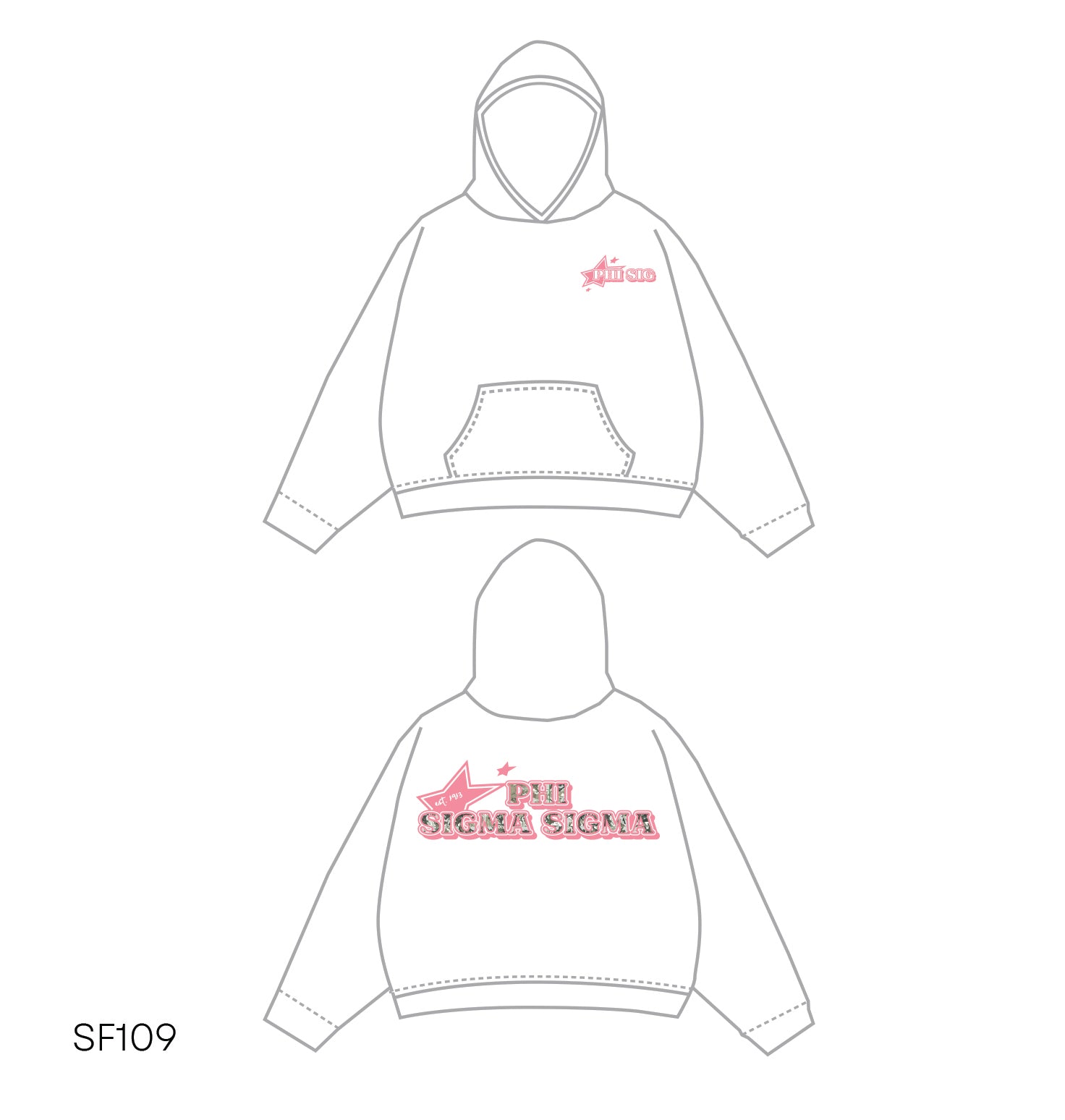 SF019 White Hoodie