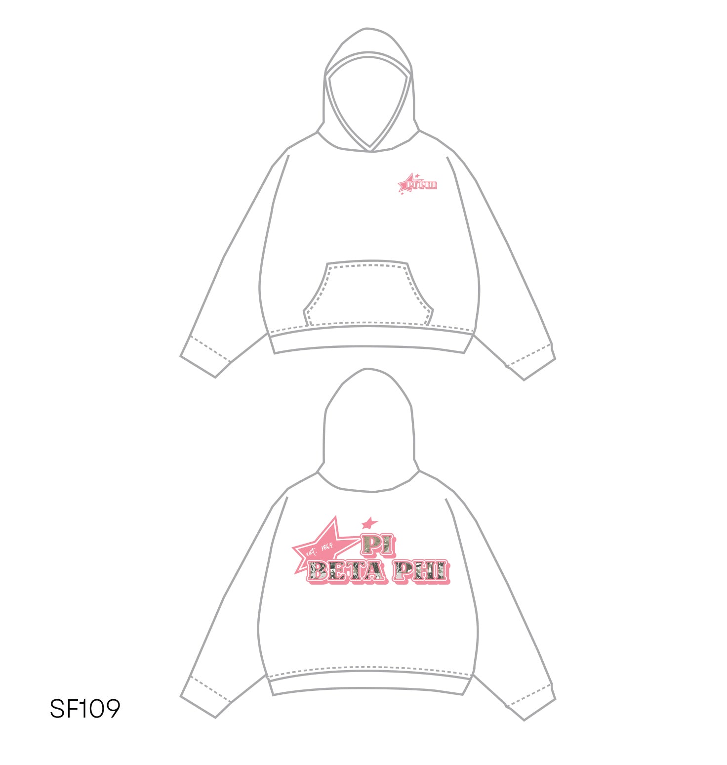 SF019 White Hoodie
