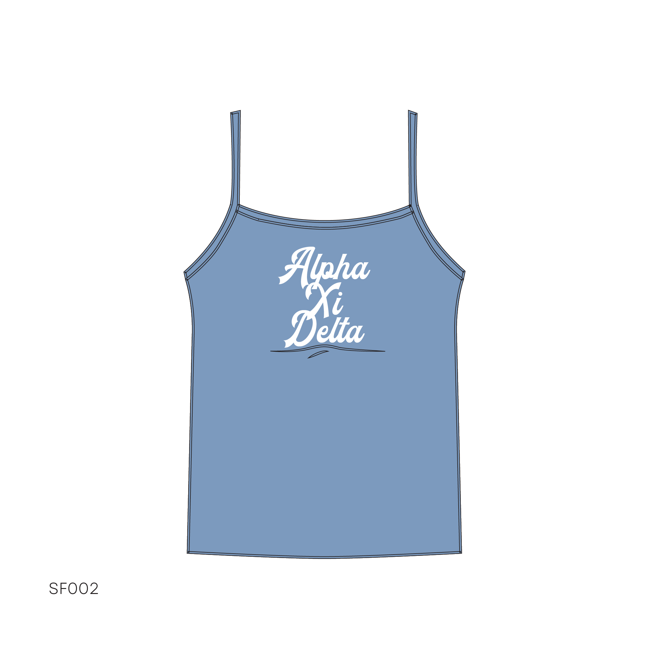 SF002 Blue Tank