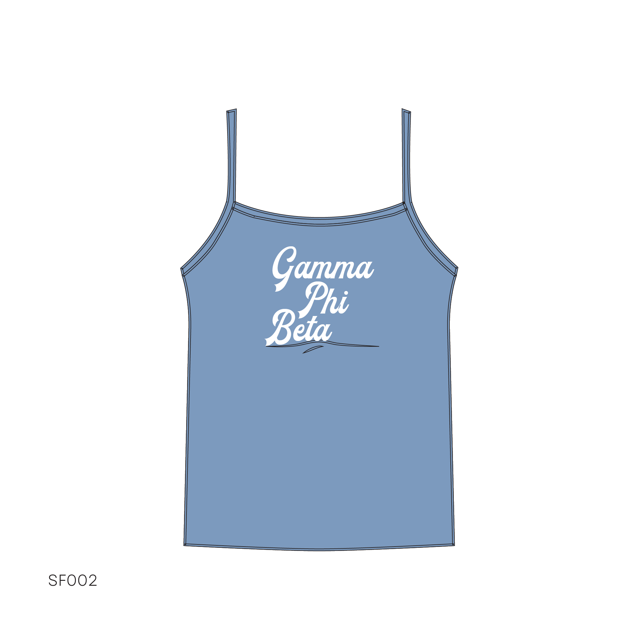 SF002 Blue Tank