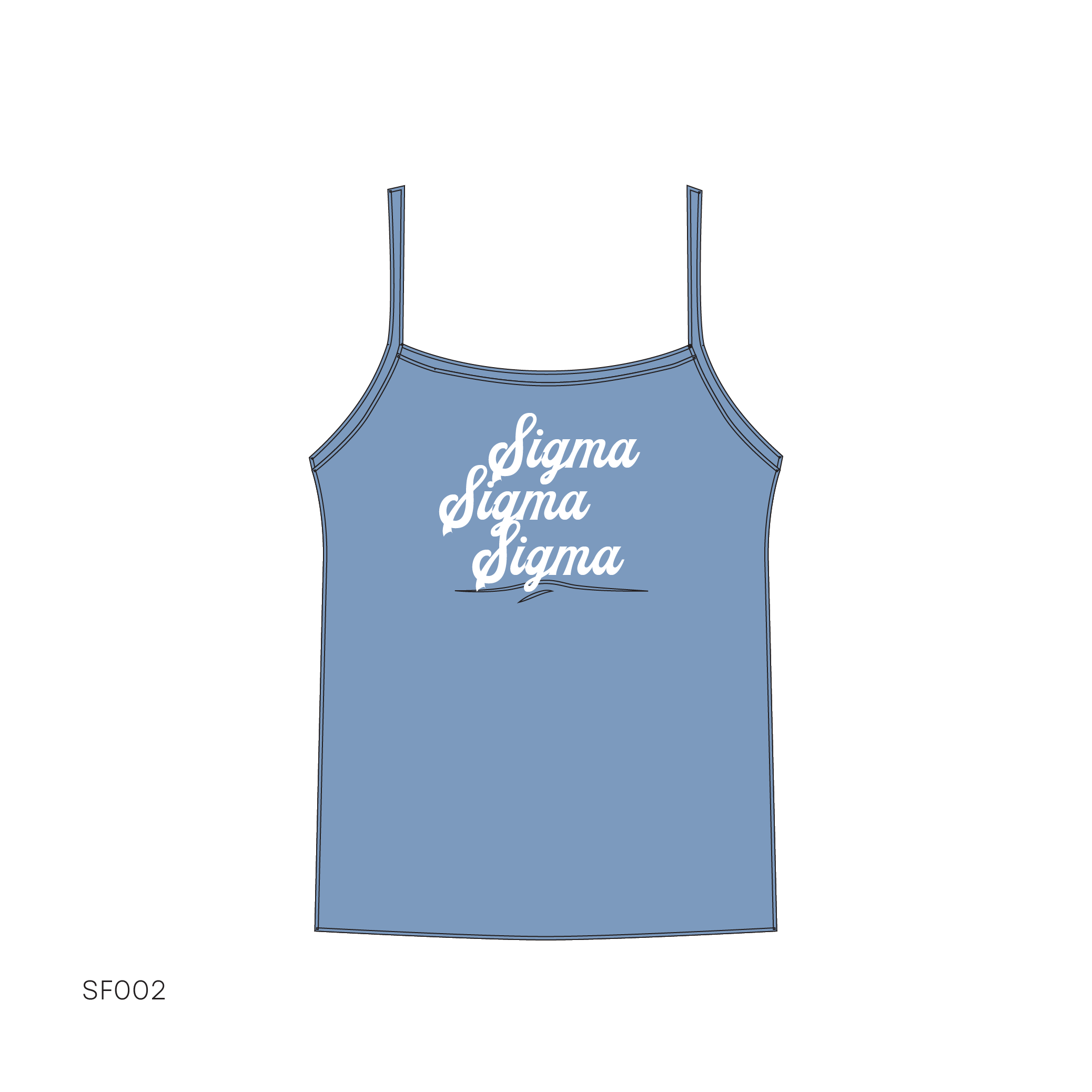 SF002 Blue Tank