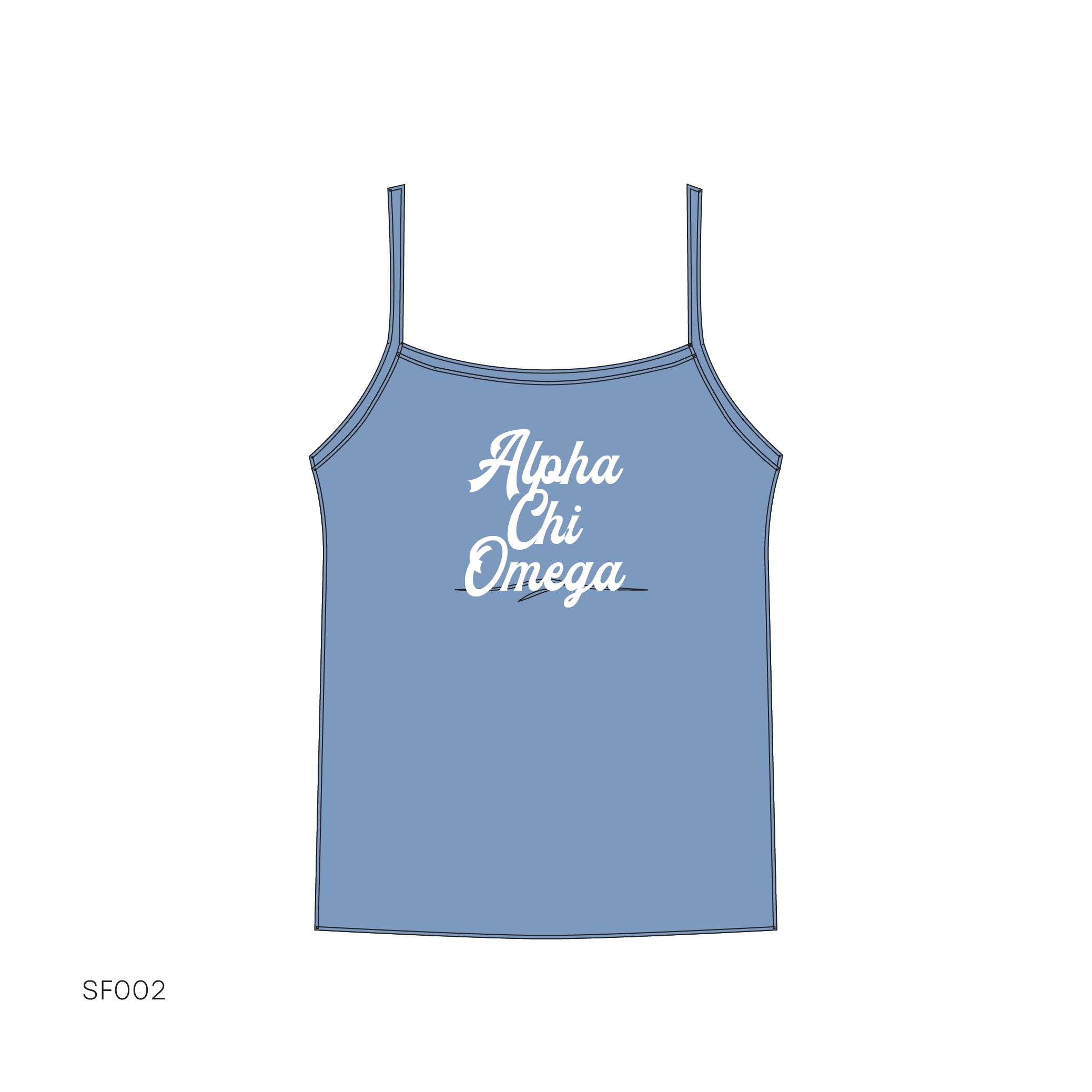 SF002 Blue Tank
