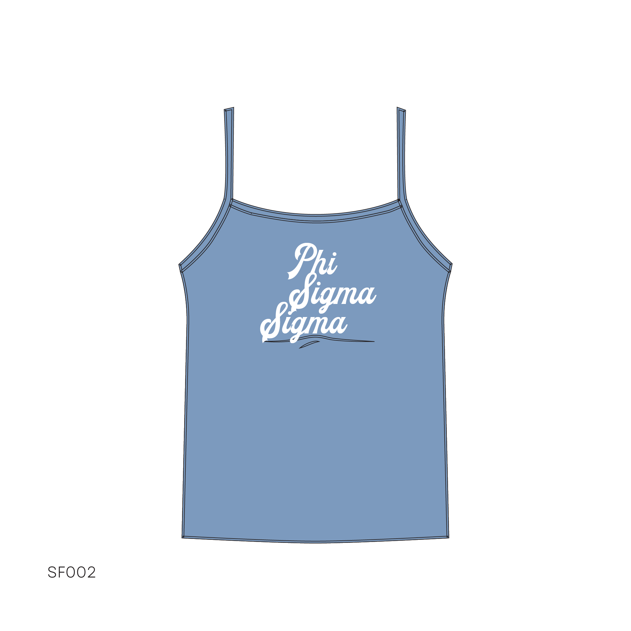 SF002 Blue Tank