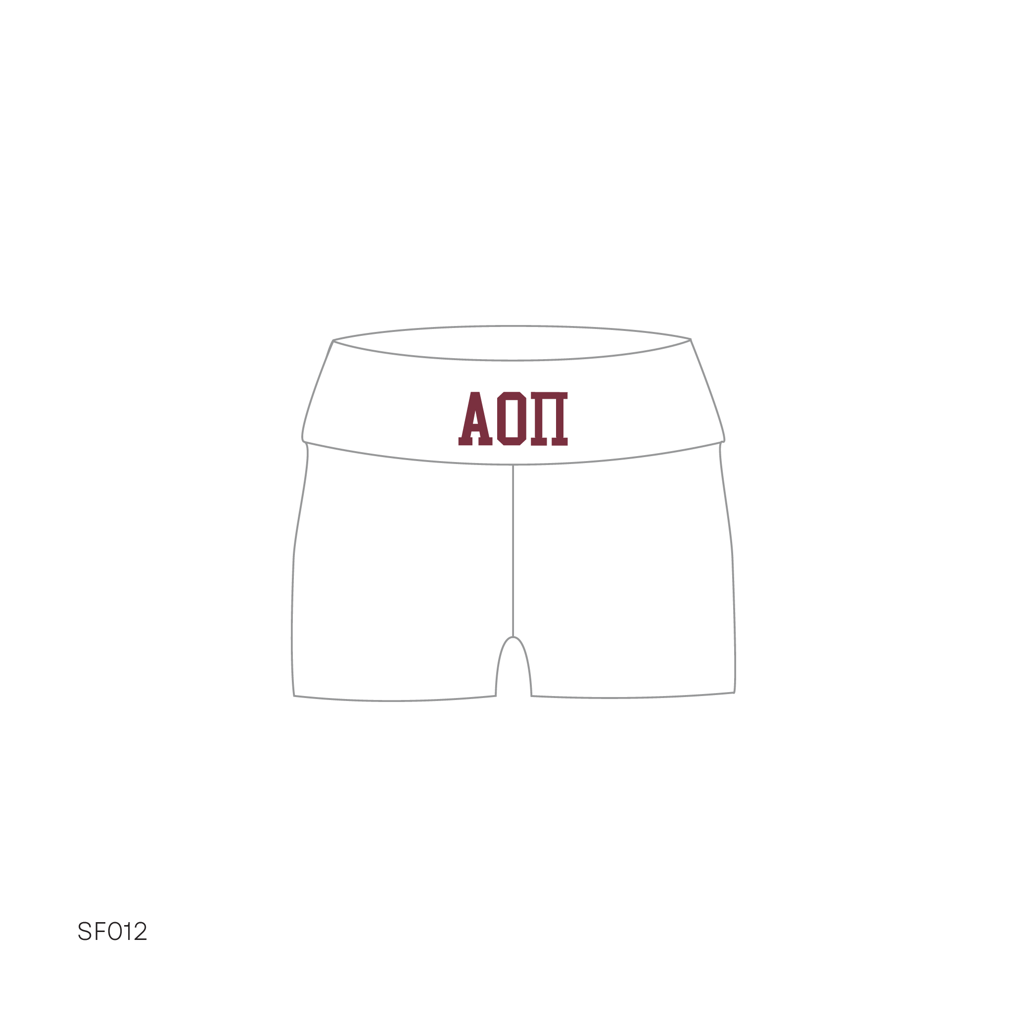 SF012 Shorts White