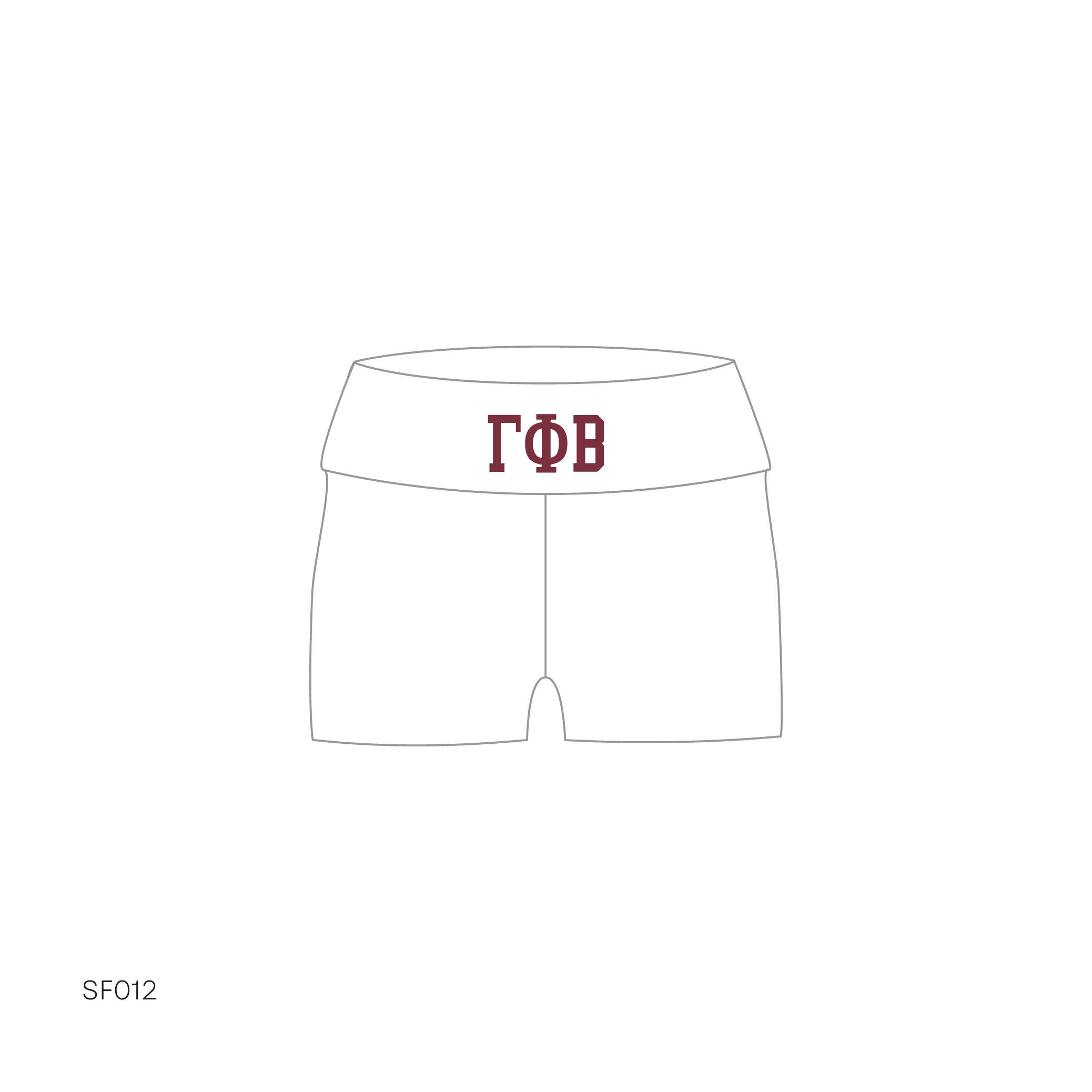 SF012 Shorts White