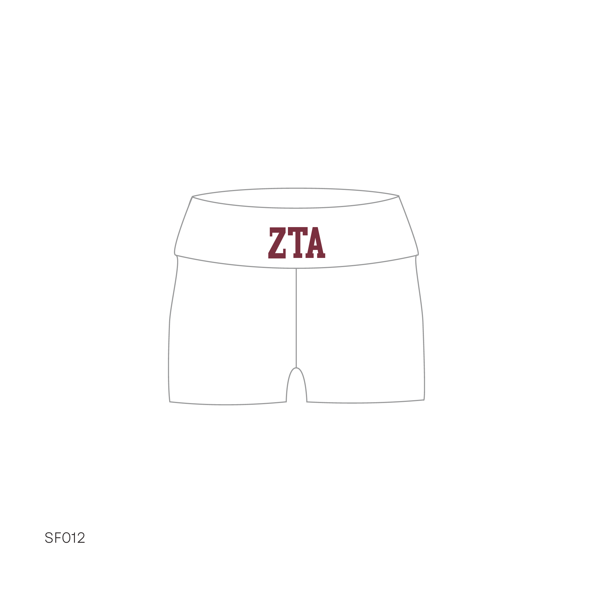 SF012 Shorts White